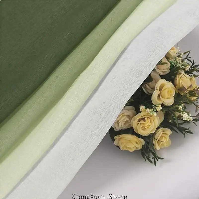 Modern Gradients Color Curtain Tulle Decorative Sheer Curtains for Living Room Bedroom Kitchen Hotel home at Window Panel