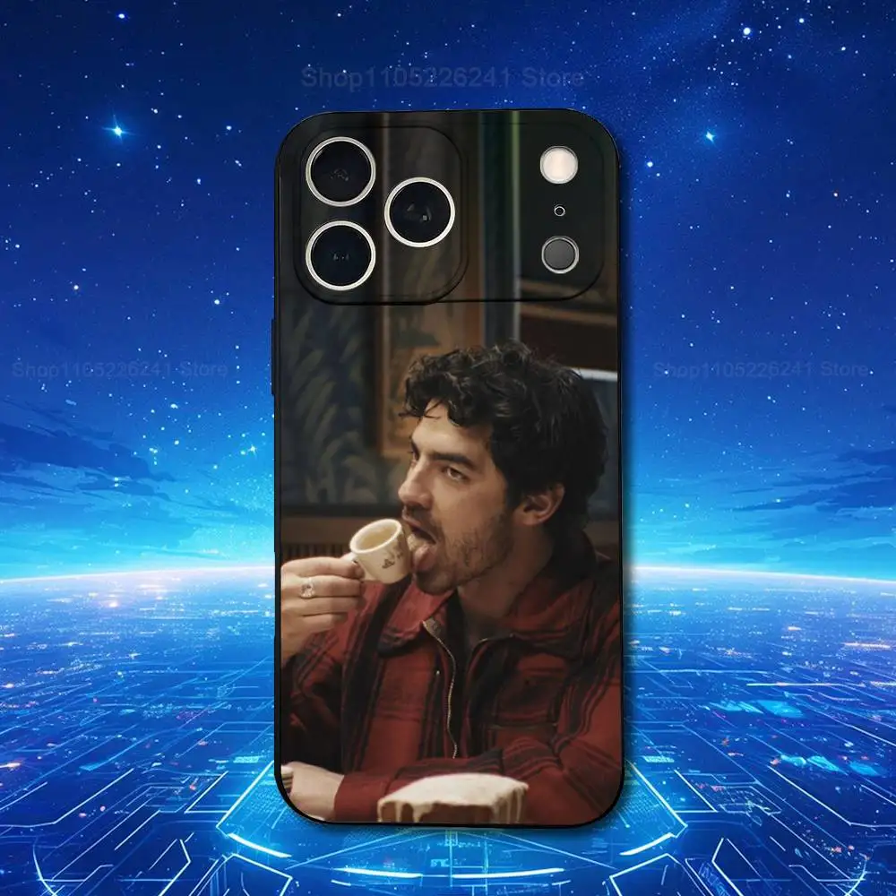 Cantor J-Joe J-Jonas para iPhone 13,17,11,12,16,14,15,Plus,Pro Max, XS, X, XR, SE, Mini, 8,7, capa de telefone preta de silicone macio