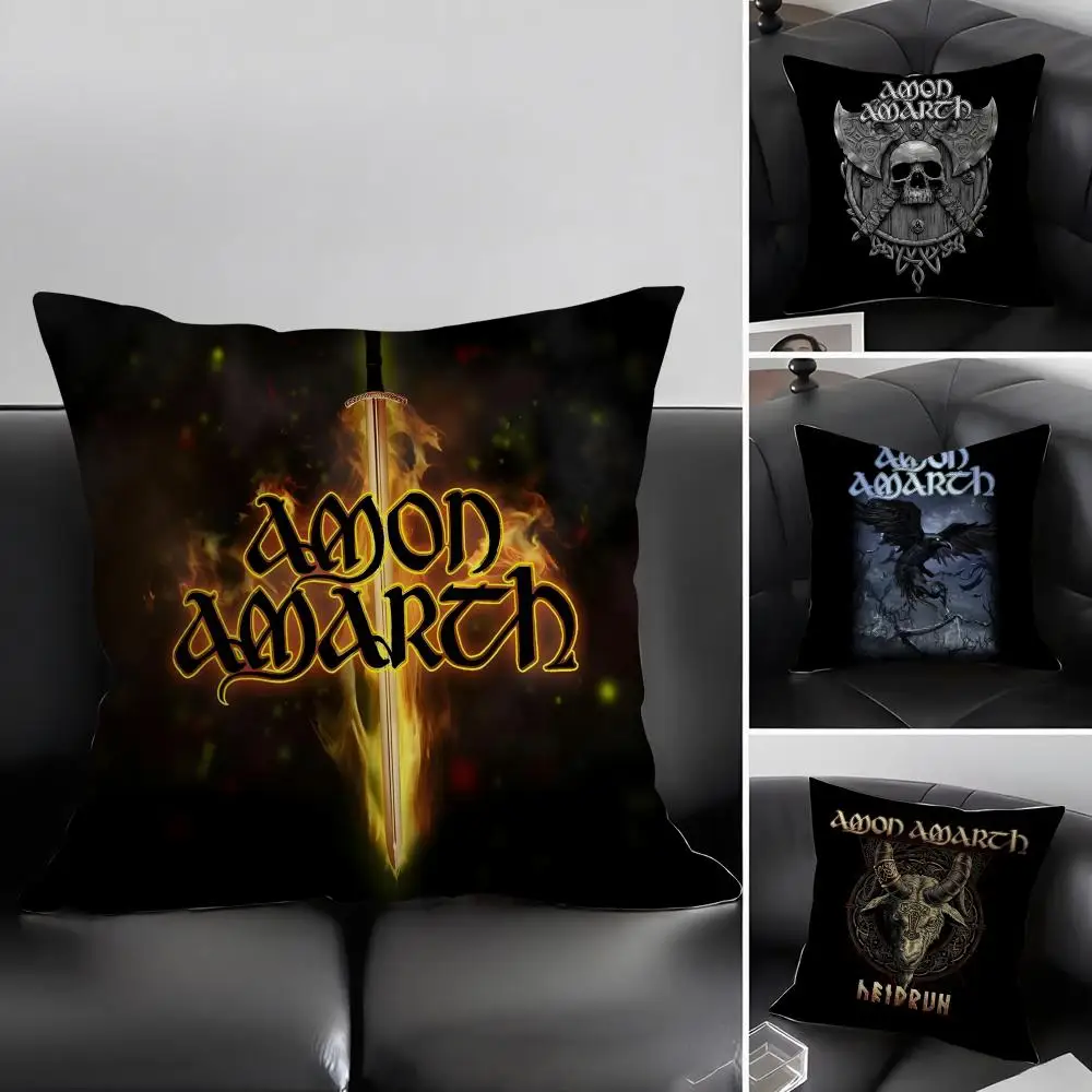 A-Amon AmarthH Band Cushion Cover Pillowcase Ultra Soft Skin Friendly Fabric Cloud Like Comfort & Concealed Zipper