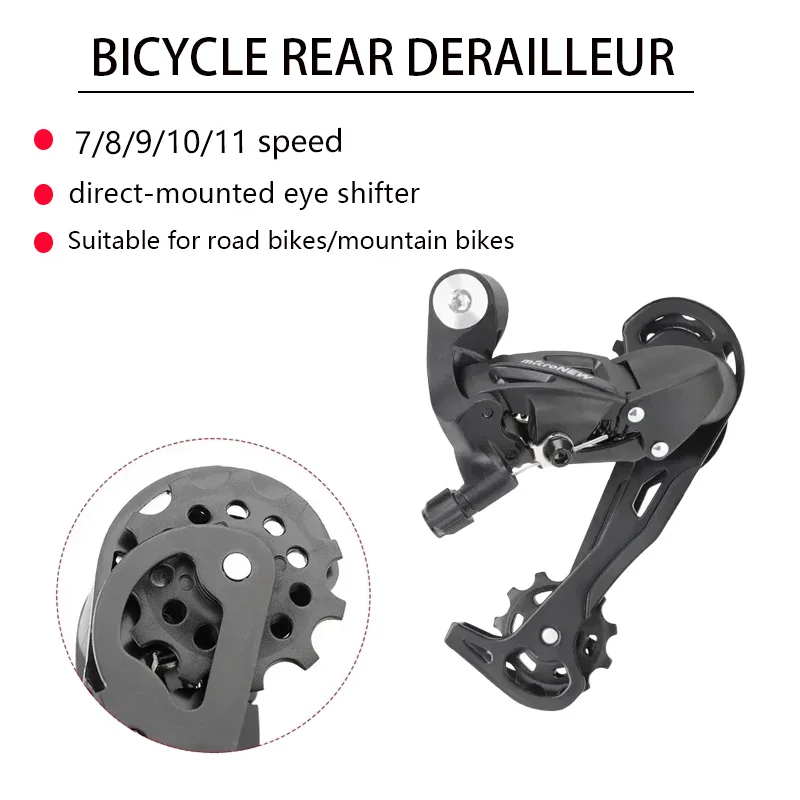 Micronew MTB rear derailleur for bicycle bicycle speed switch 7/8/9/10/11 speed road bike shifter accessories for mountain bike