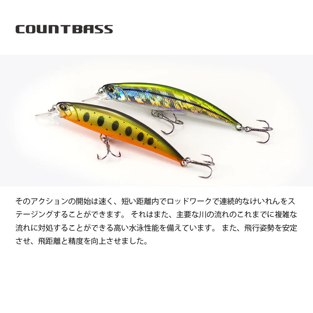 COUNTBASS Sinking Minnow 45 mm 60 mm 70 mm 80 mm 95 mm Harte Köder Angelköder Wobbler Wobbler Barsch Leurre Anglerköder