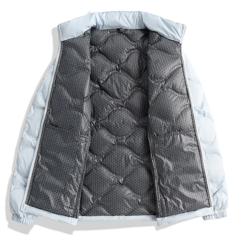2025 في الهواء الطلق جديد أسفل سترة الرجال Winter90White بطة أسفل الوقوف طوق سميكة الجرافين الحرارية سترة النساء
