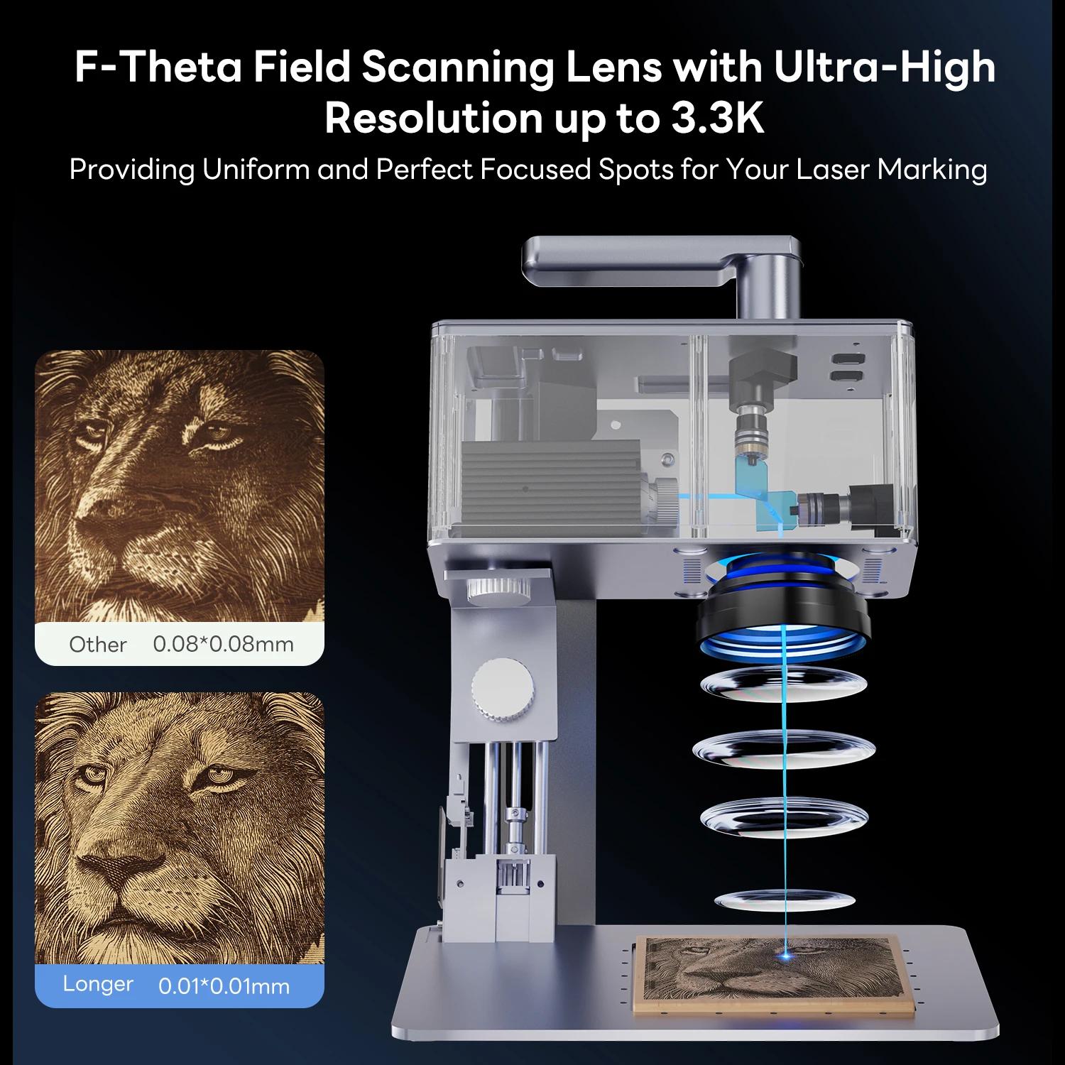 เครื่องแกะสลักเลเซอร์ LONGER Nano Pro สำหรับวัสดุทุกประเภท เครื่องแกะสลักเลเซอร์แบบพกพาสำหรับแกะสลักโลหะ ไม้ พลาสติก