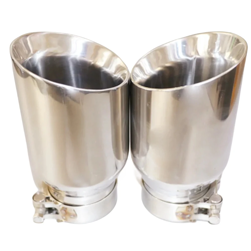 1 Piece Newest Style Top Quality 304 Stainless steel Universal Exhaust System End Pipe+Car Exhaust Tip