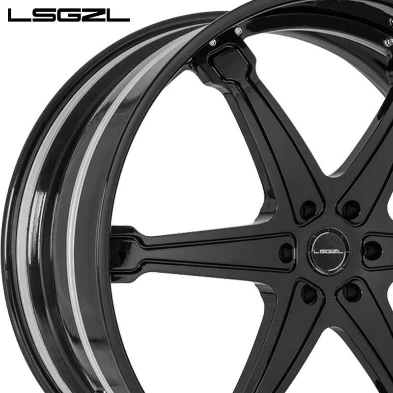 LSGZL Chrome Forged Deep Dish Wheels New Aluminium Alloy Rim in 18-26 Inch 5*120 5*112 5x130 6x139.7 Rims with 35mm-40mm Width