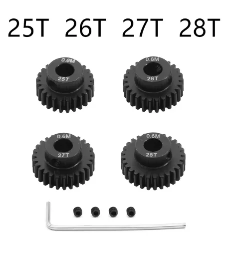 4 stücke 0,6 m 5mm 17t 18t 20t 21t 23t 24t 25t 26t 27t 28t Ritzel motor Zahnrad satz für hsp rc Auto Upgrade Teile Zubehör