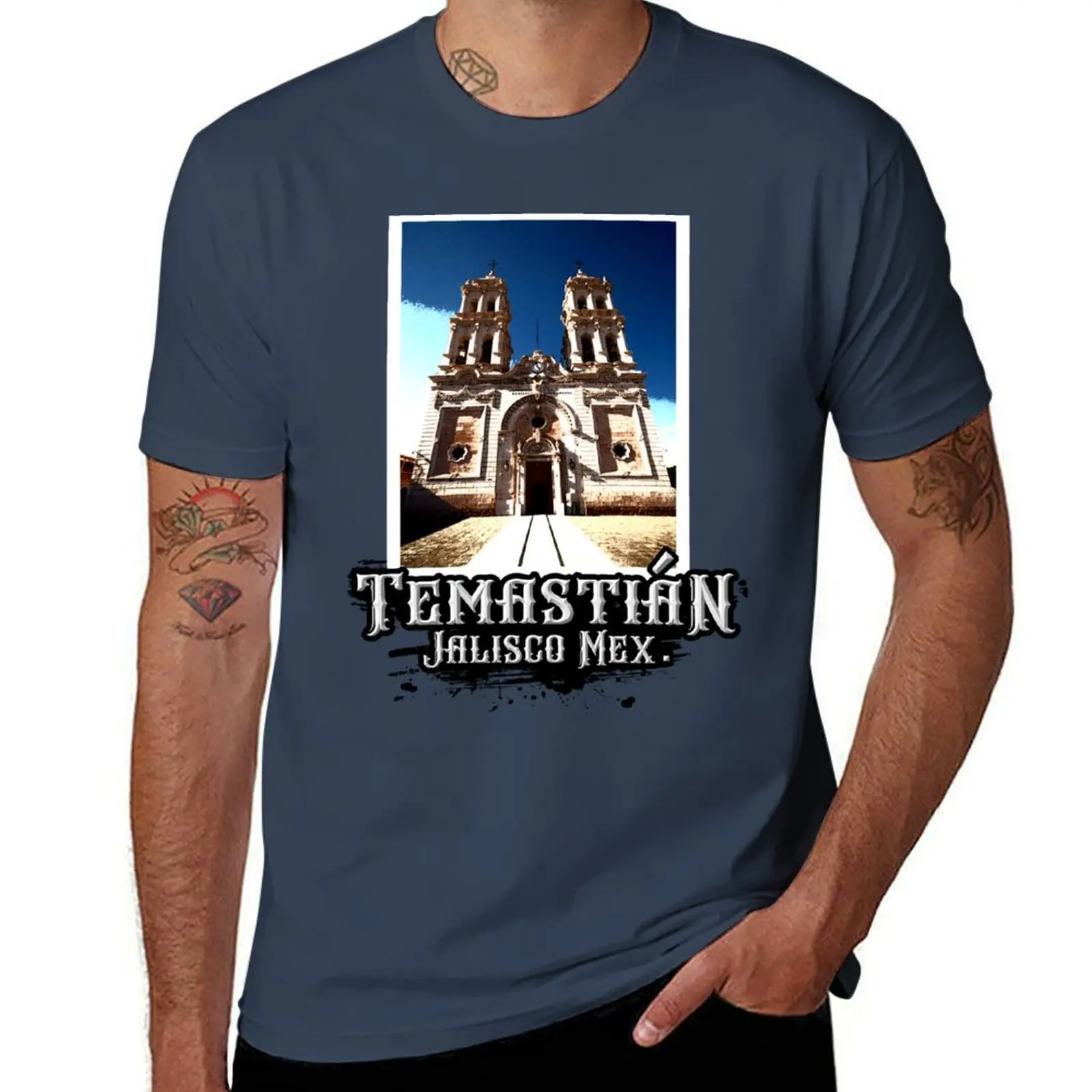 

Temastian Jalisco Mexico Santuario del Seor de los Rayos T-Shirt t shirt man casual T-Shirt