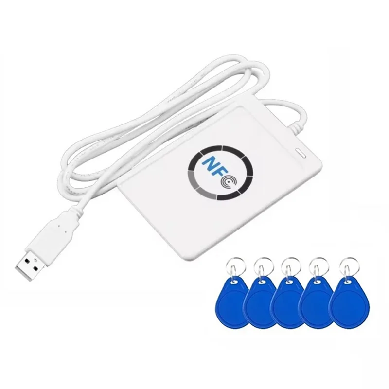 B50C ACR122U RFID IC Smart Card Reader Duplicator +5XCUID Keychain Writer Copier Writable Clone 13.56Mhz ID IC Card Copier