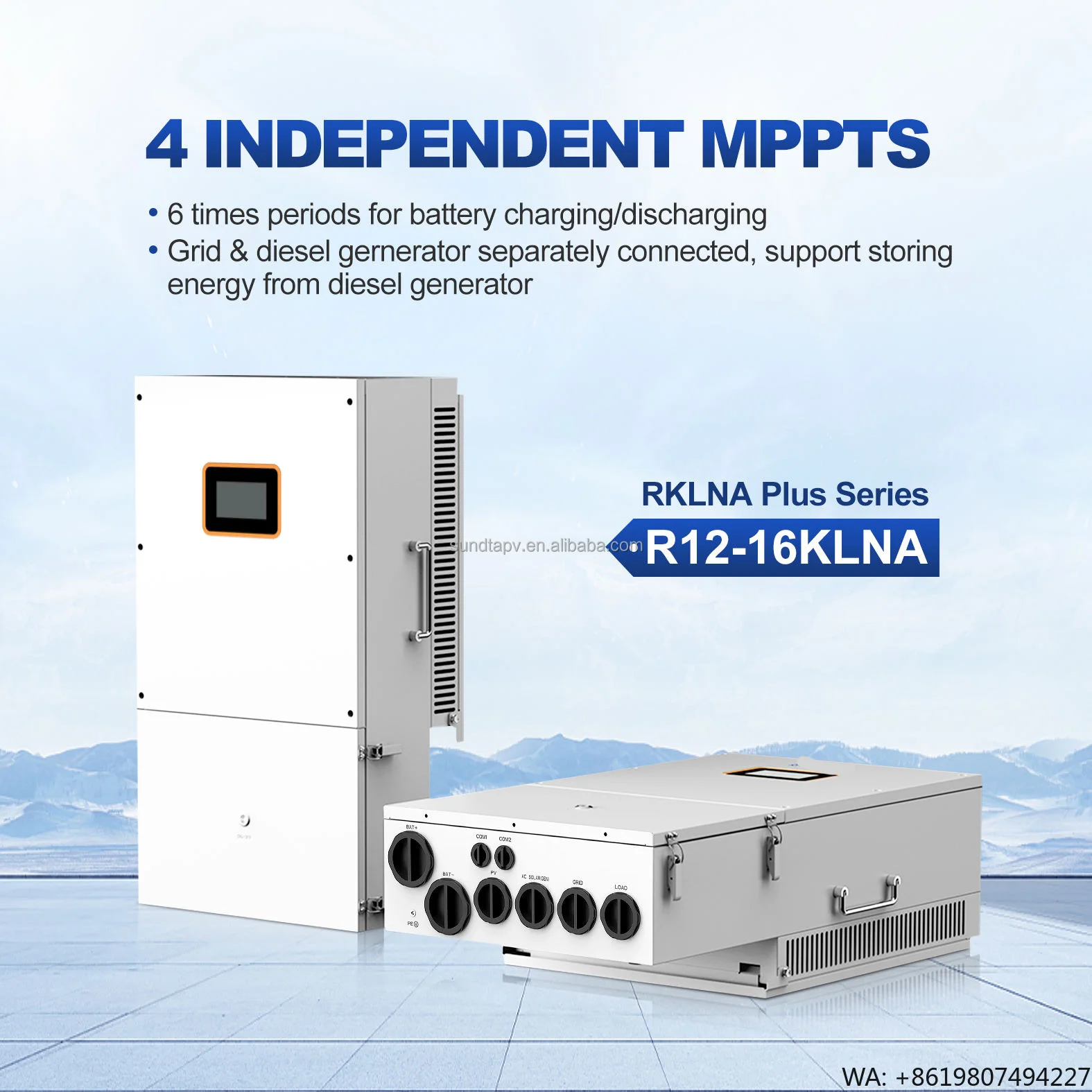 High Efficiency 30kW Solis Hybrid Solar System 60kWh Battery for Commercial & Industrial Use
