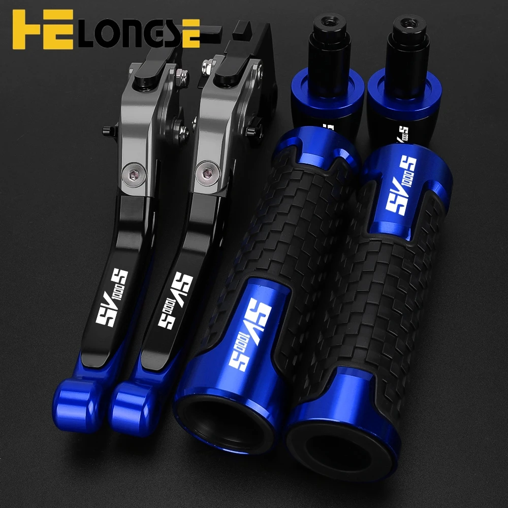 

Motorcycle Adjustable Brake Clutch Levers Handlebar Hand Grips End For SUZUKI SV1000 SV 1000 S SV1000/S 2003-2007 2006 2005 2004