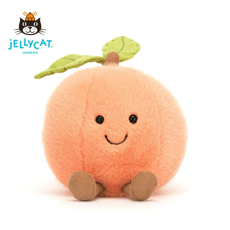 

Jellycat UK Fun Two Leaf Peach Plush Toy Soft Stuffed Doll Birthday Gift