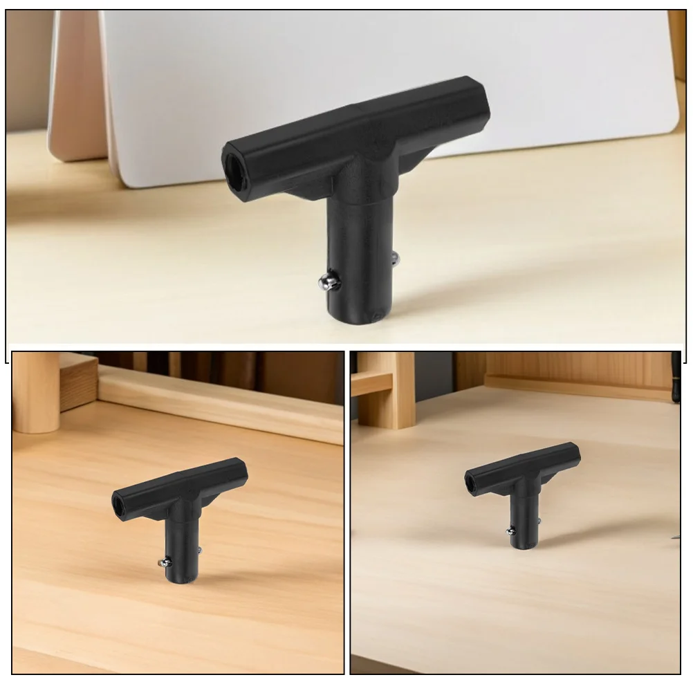 4 pces em forma de t trampolim pólo conector tubo manga capa para substituição de gabinete resistente uv fácil instalar quintal