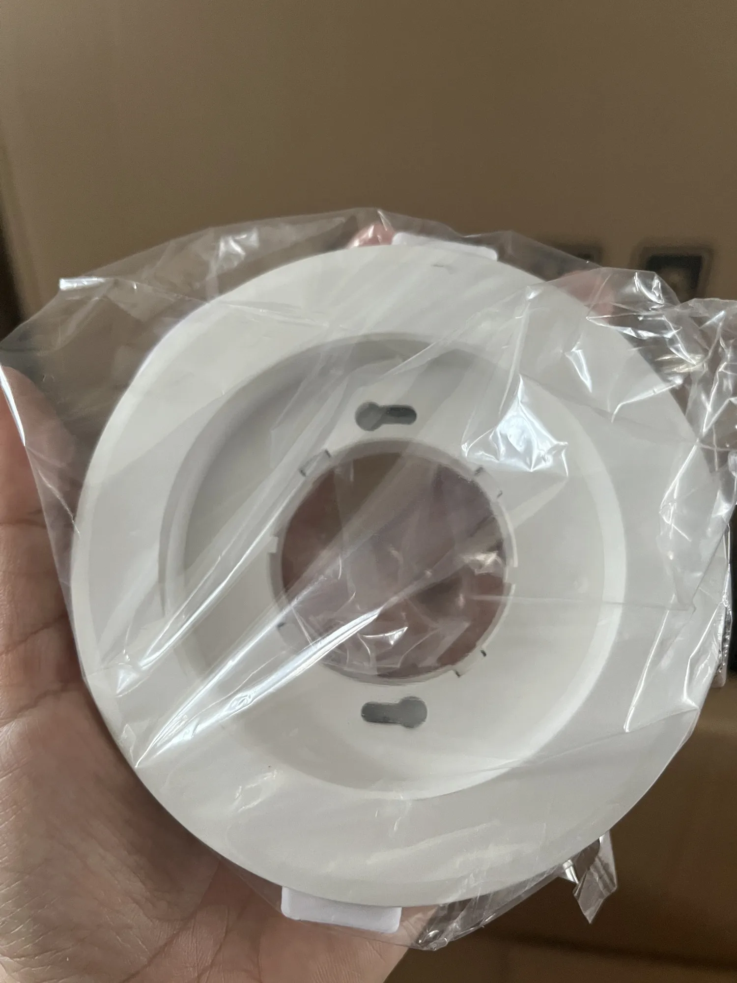 Pack of 4, Downlight Fixture, GX53 Round White LED Recessed Ceiling Light Frame for Ceiling and Cabinet,Hole Cutout 85mm
