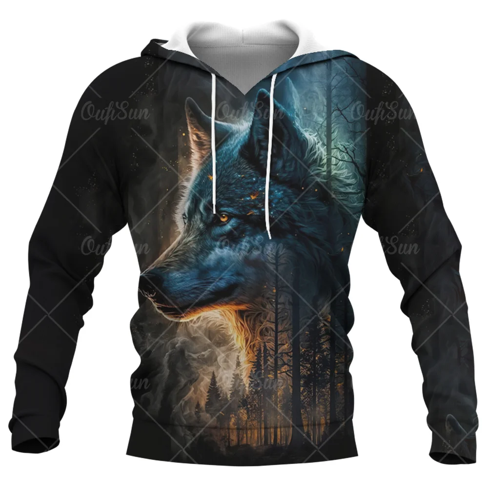 Animal Wolf 3d Print Autumn Men/Women Laxity Hoodie Casual Oversized Pullover Popular Sweatshirt Fashion Tops Trend Men Clothing