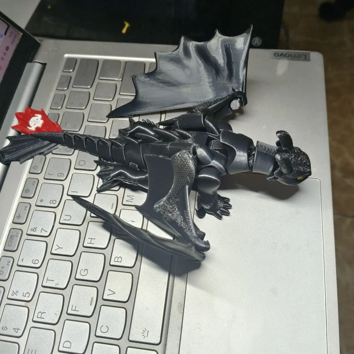 

How to Train Your Dragon Toothless Night Fury 3D Printed Figurine Multi-color Black White Model Collectible