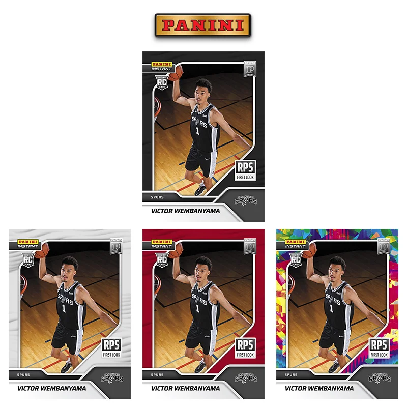 

Panini NFT Instant NBA Rps First Look Victor Wembanyama Spurs Diy Homemade Basketball Star Trading Card Birthday Gift Collection