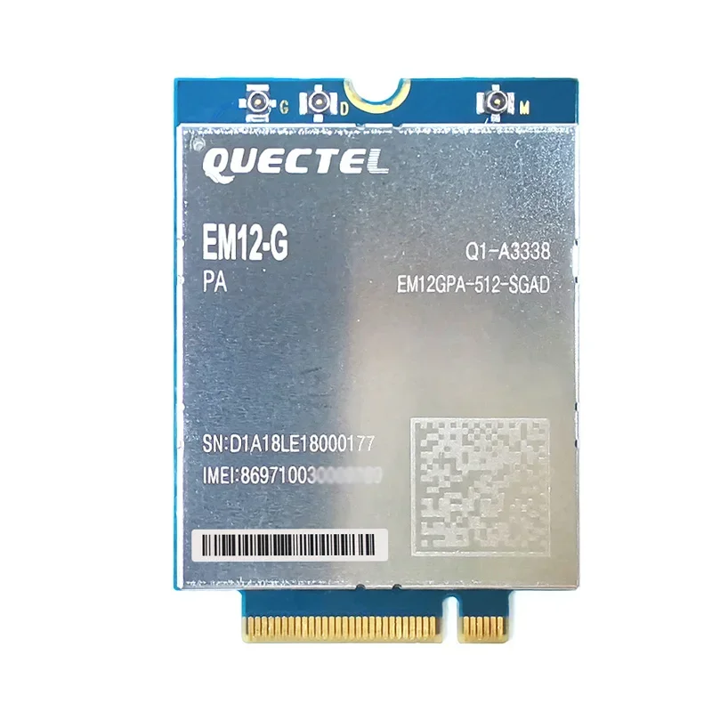 Quectel EM12-G EM12 LTE-A Cat12 وحدة LTE-FDDB1/B2/B3/B4/B5/B7/B8/B9/B12/B13/B14/B17/B18/B19/B20/B21B25/B26/B28/B29/B30/B32/B66