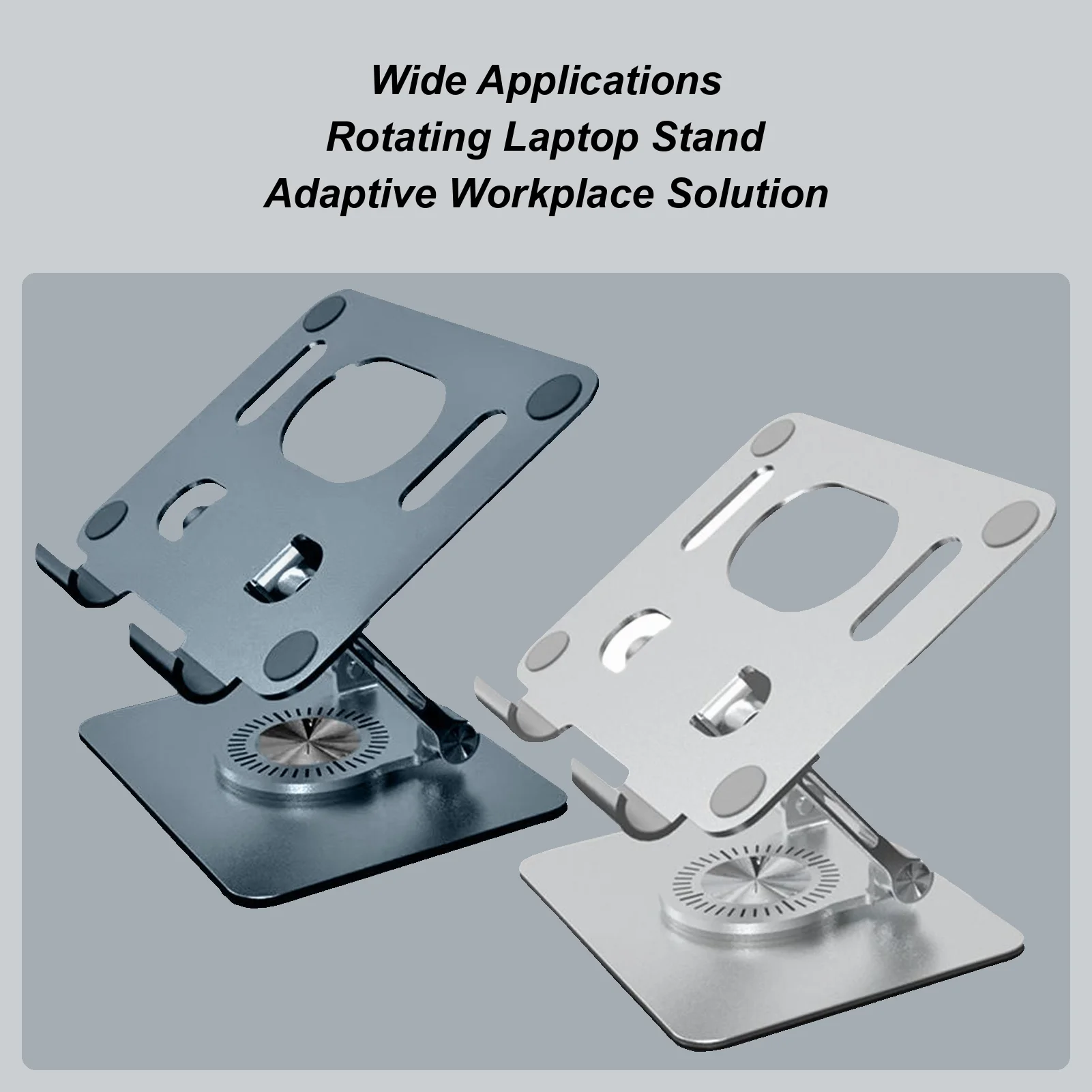 

3in1 Laptop Stand Aluminum Alloy Tablet Rotating Stand 360 Degree Rotating Base Foldable Ergonomic Notebook Stand Up To 16 Inch