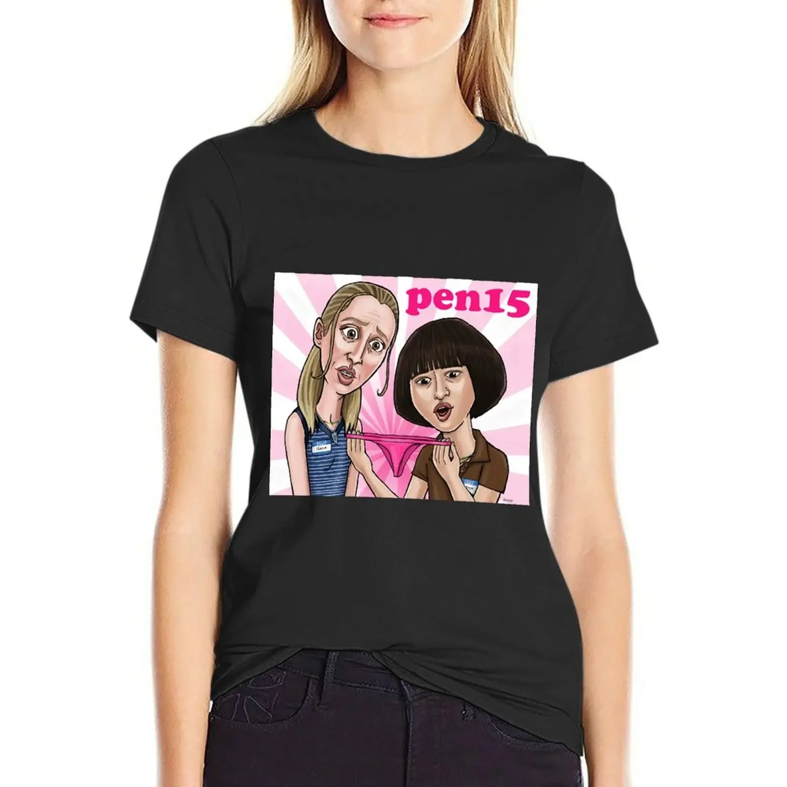 

Pen15 T-Shirt summer top kawaii clothes Blouse Womens clothing