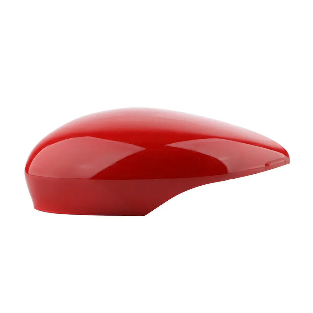 Left Right Car Side Rear View Wing Mirror Cover Caps Red For Ford Fiesta MK7 2008 2009 2010 2011 2012 2013 2014 2015 2016 2017