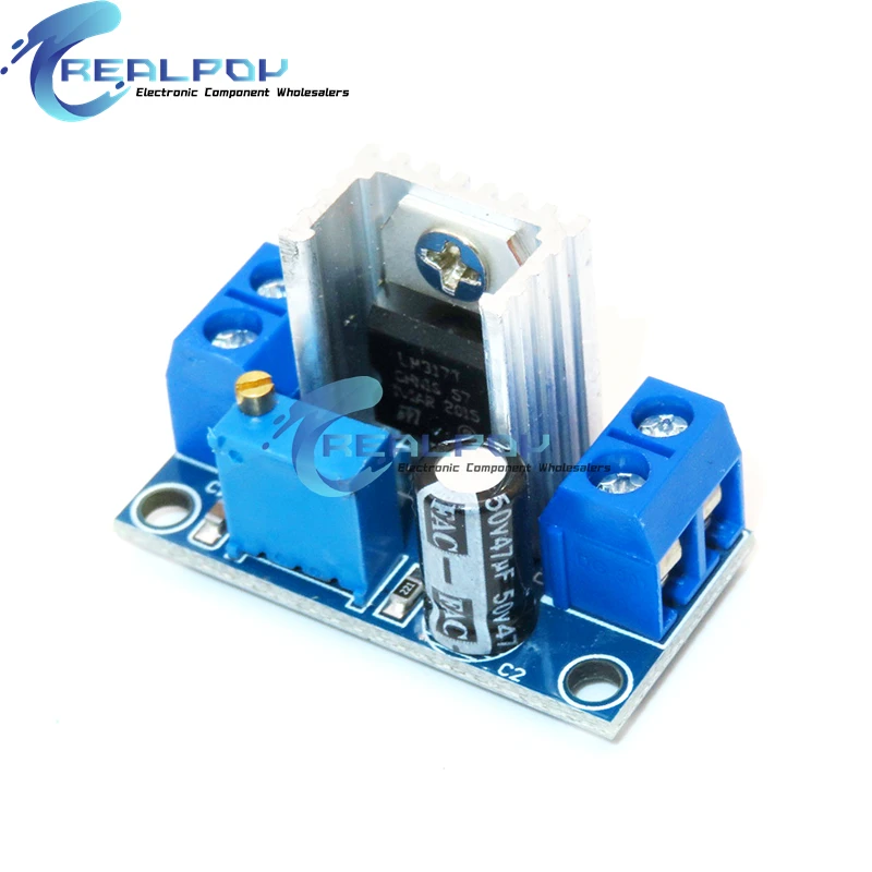 LM317 Adjustable Voltage Regulator Power Supply LM317 DC-DC Converter Buck Step Down Circuit Board Module Linear Regulator