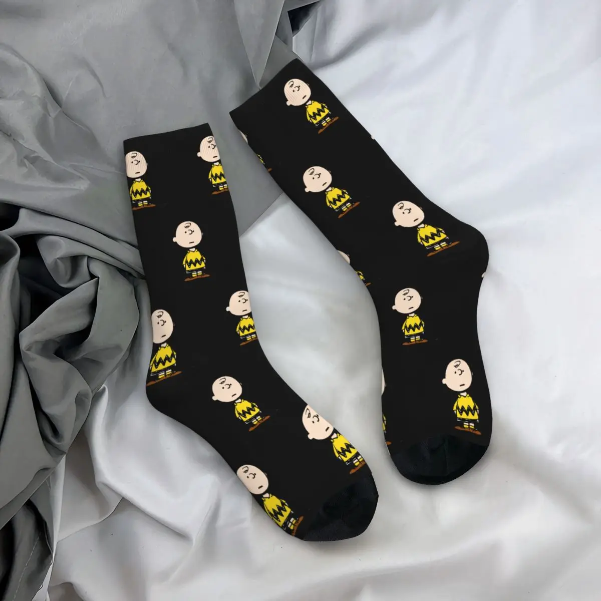 Charlie Brown Peanuts Snoopy Socks Merch Cute Long Socks Sweat Absorbing