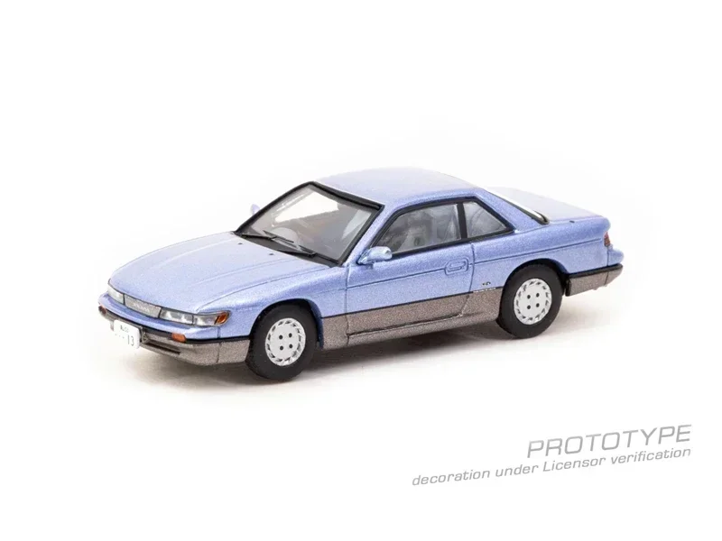 

Tarmac работает 1:64 Silvia S13 синий/серый литая модель автомобиля