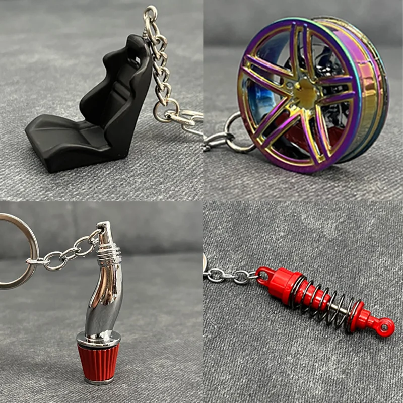 Luxury Metal Keychain Creative DIY Keyring Holder Car Key Chain Brake Disc Pendant For Men women Jewelry Gift Car Motorcycle Int