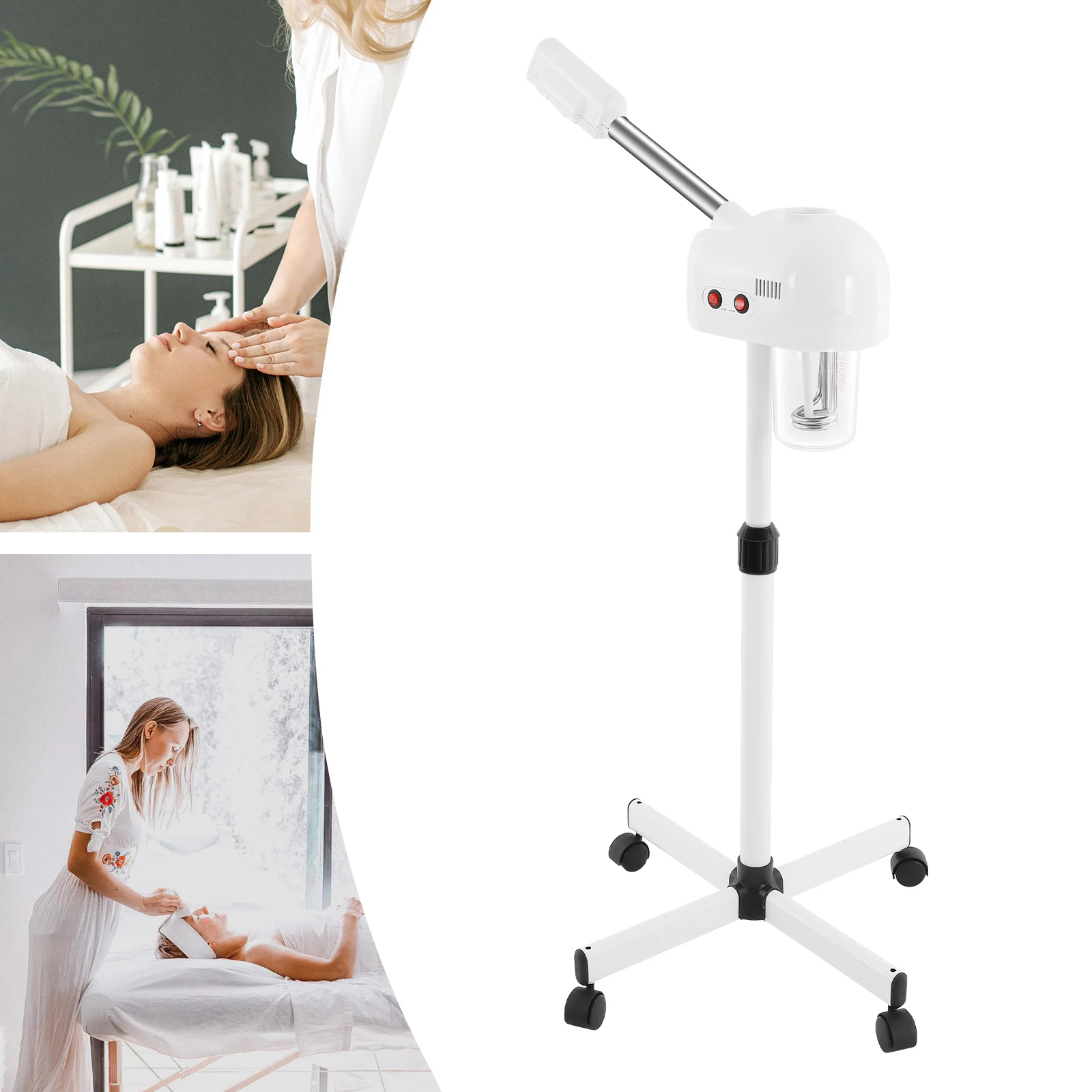 BYMAOCAR Facial Steamer W/ Hot Mist Function, for Home& Beauty Salon, Extract Blackheads, Rejuvenate& Humidifier Hydrate Skin