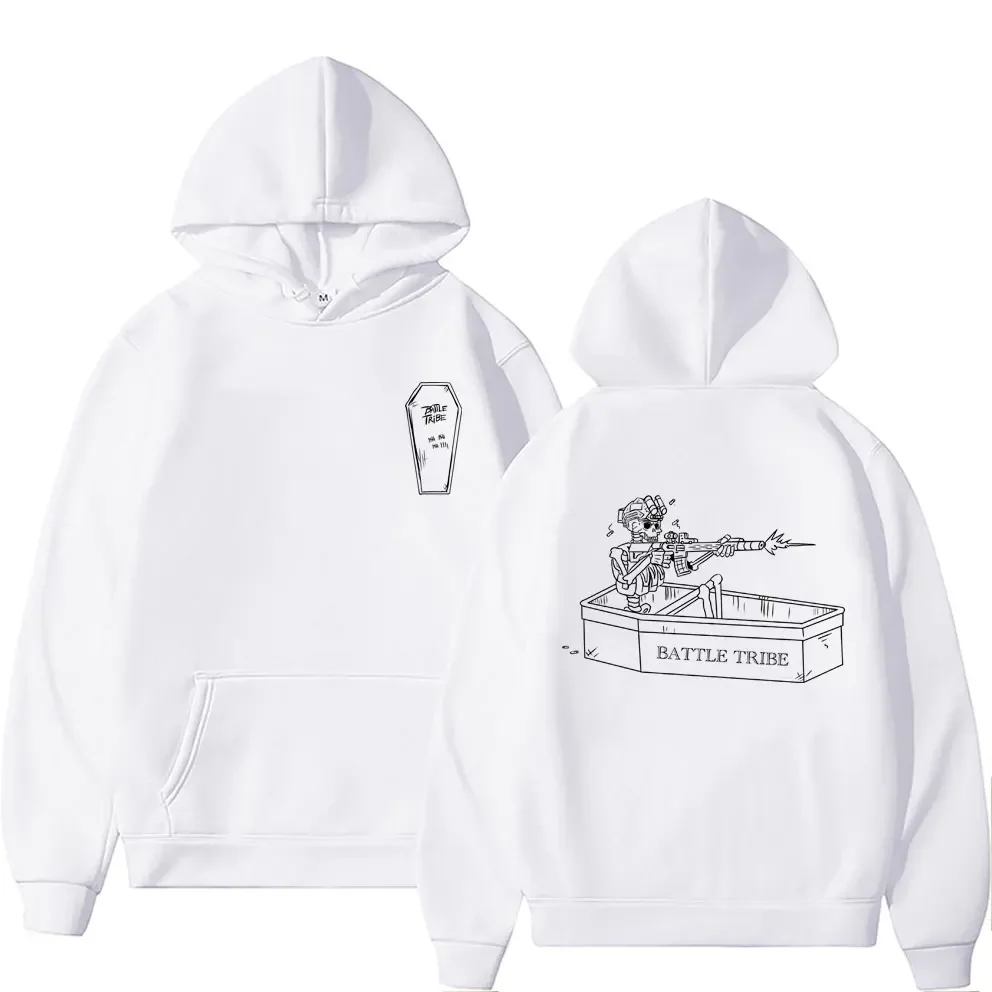 

Vintage Skeleton Hoodies Forward Observations Group Battle Tribe From The Grave Pull Over Print Hoodie Male Oversized Sweatshirt