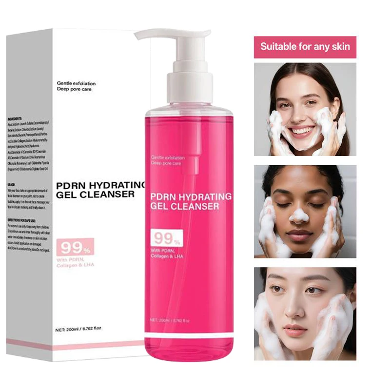 

Korean Hydrating Foaming Facial Cleanser Deeply Cleanses Pores Oil Control Gel Gentle Nonirritating Refines Skin Unisex Cleanser