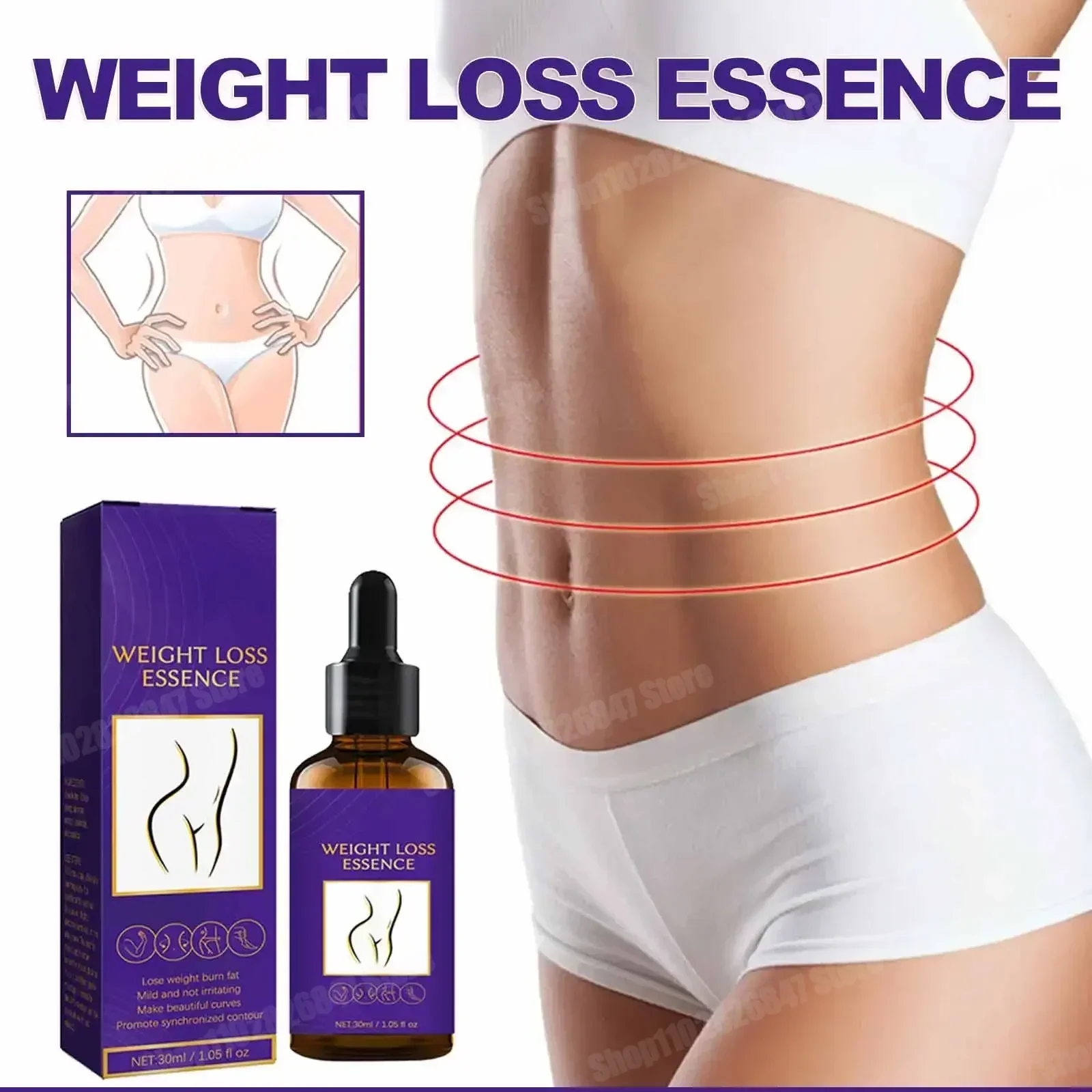 Fat-Dissolving Oil Abdominal Fat Burning Fat Reduction Natural Plant Extract Slimming Essential Oil