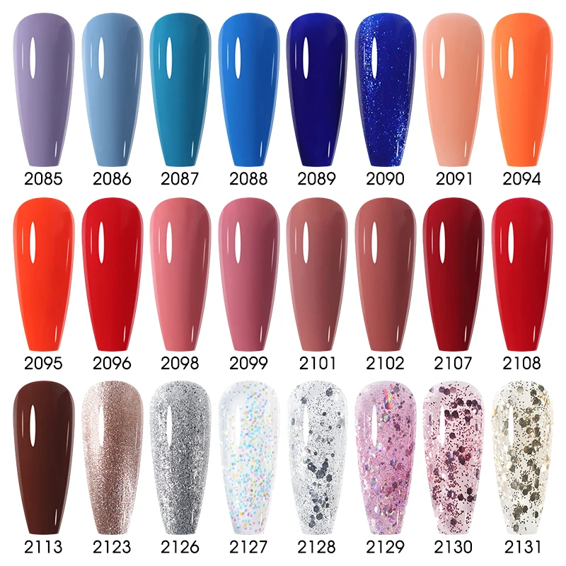 Clou Beaute-vernices de uñas de Gel con purpurina, Color de invierno, lentejuelas brillantes, barniz LED UV para decoración de uñas, capa superior Base