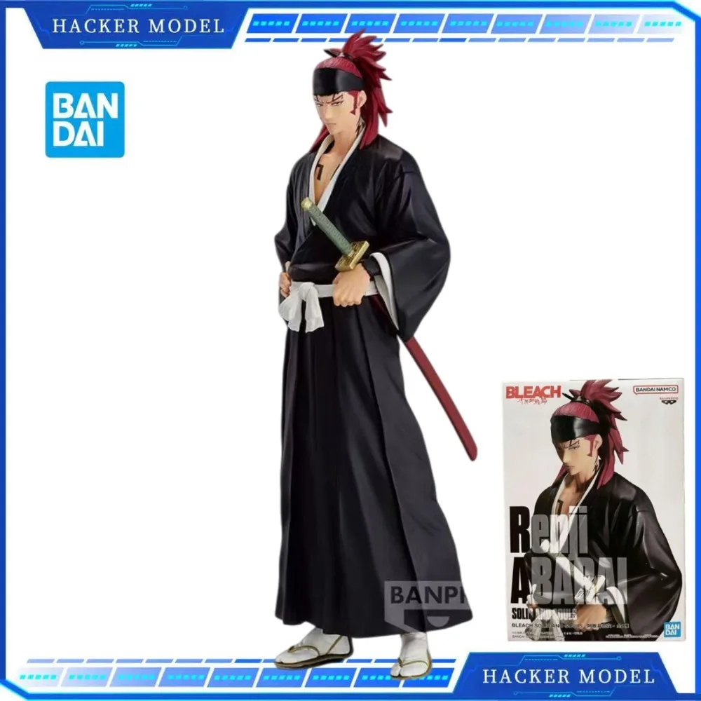 

Bandai Banpresto, натуральная модель синигами BLEACH Abarai Renji, модель персонажа аниме ручной работы, украшение для рабочего стола, коллекционный подарок