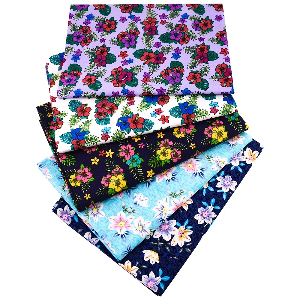 Popeline-Baumwollstoff für Handarbeiten, Patchwork, Paisley-Scroll, Fat Quarter, bedruckt, DIY, Nähen, Handwerk, Quilten, 5–7 Stück – Detail 17