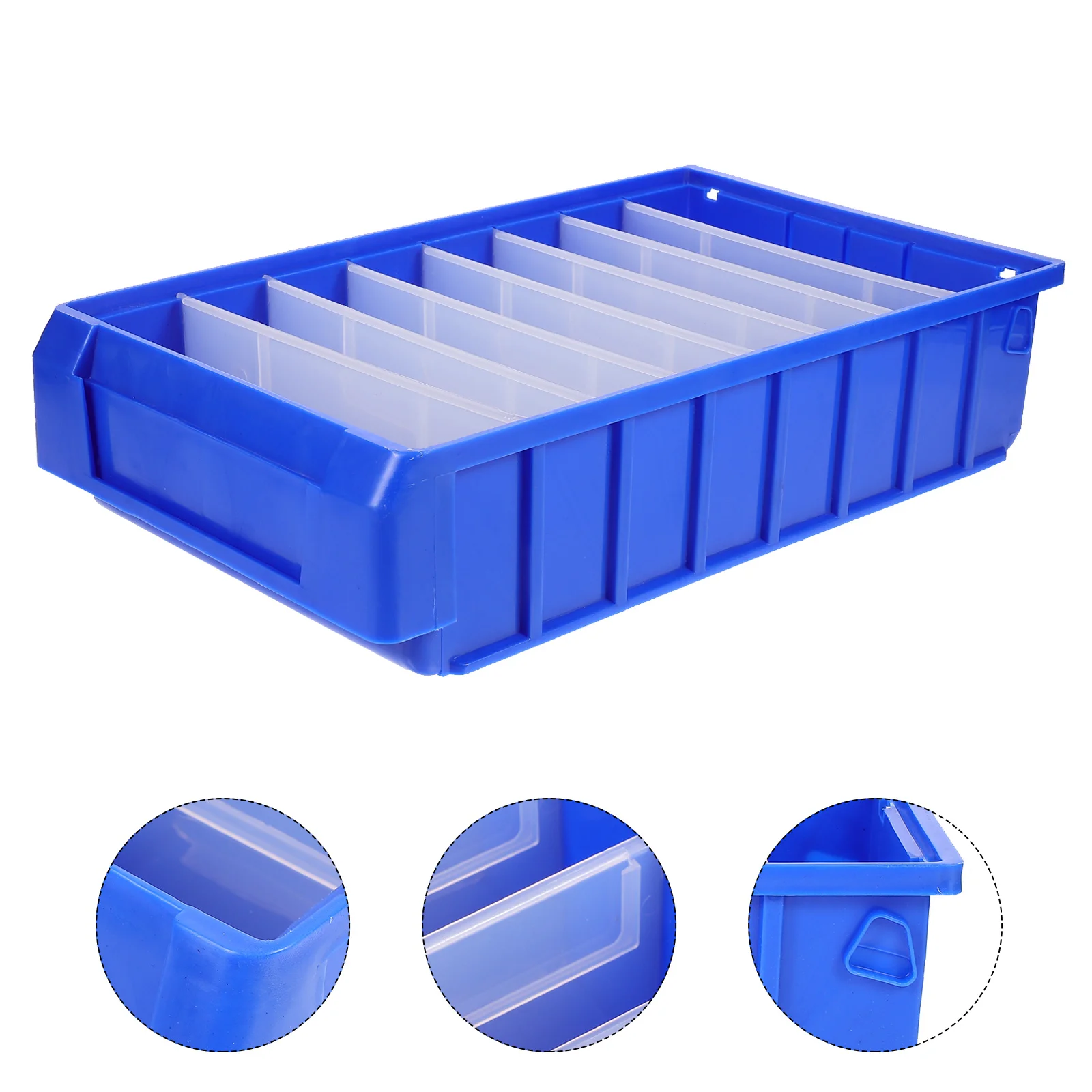 Screw Parts Box Storage Containers Workshop Organizer High-density Polyethylene Small Bin with Lid Tool Case