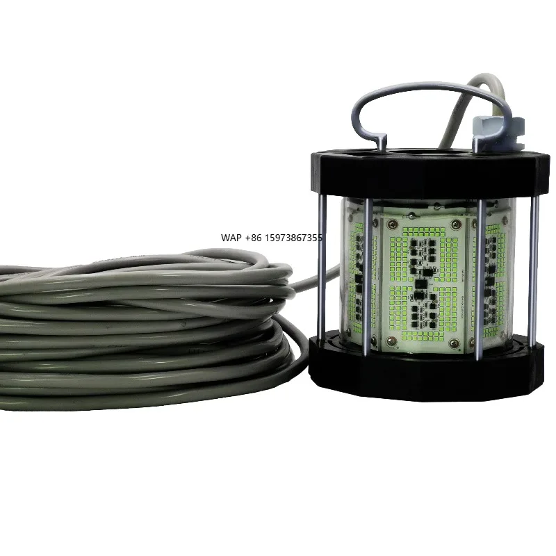 1000W & 2000W Green LED High Brightness Fishing Light IP68 Waterproof Underwater Boat for Ocean Fish Catching