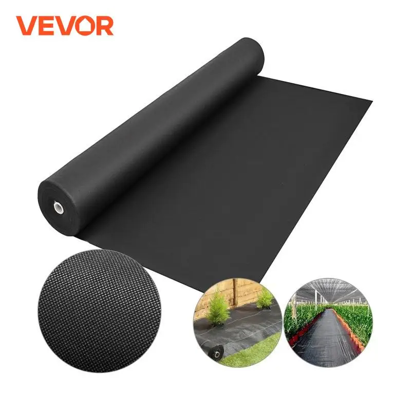 VEVOR Landscape Fabric 6ft x 300ft Geotextile Fabric Durable Heavy Duty 1.5oz Ground Cover Woven For Commercial Greenhouse Yard