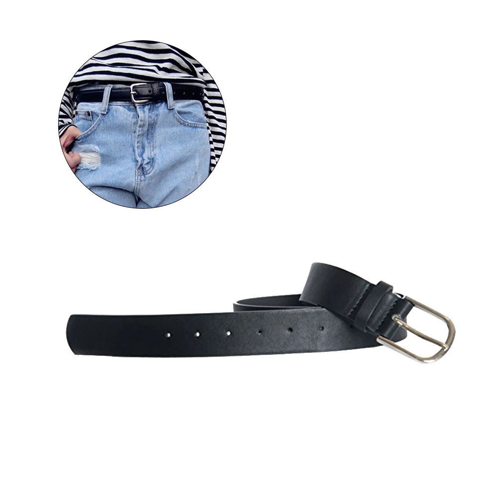 

Vintage Belt Sturdy Buckle Adjustable PU Belts Women Men Pants Jeans Slacks Casual Stylish AntiSlip Metal