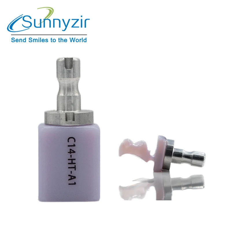 Sunnyzir HT/LT C14 Lithium Disilicate Dental Glass Ceramic Emax Blocks for Cad Cam Sirona System