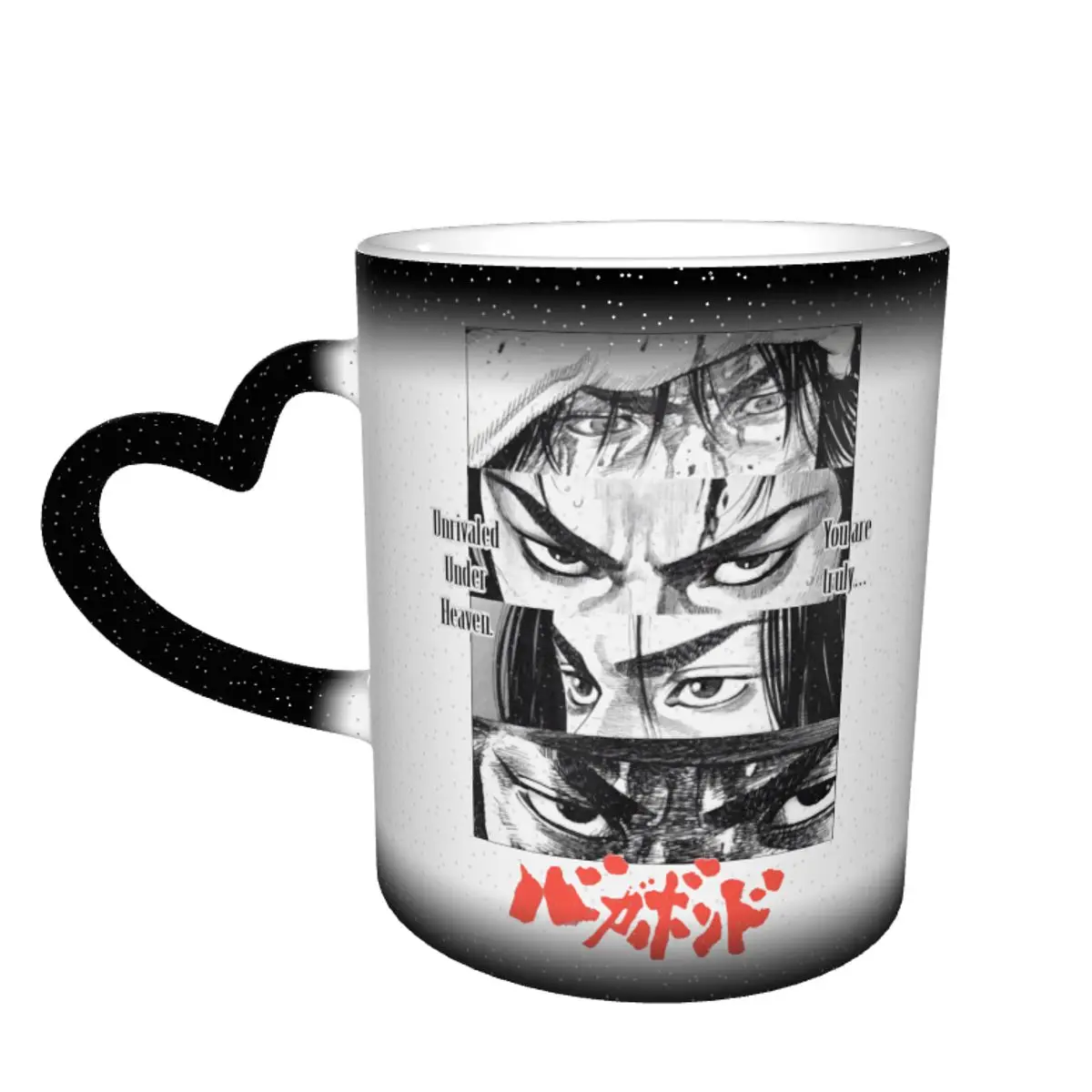 Miyamoto Musashi Vagabond Mug Swordsman Eyes Anime Cheap Classic Mug Porcelain Coffee Color Changing Cups