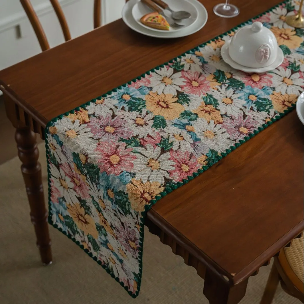 Table Runner Cotton Table Runner Cotton Linen Tablecloth Mat for Dining Table TV Cabinet Center Table