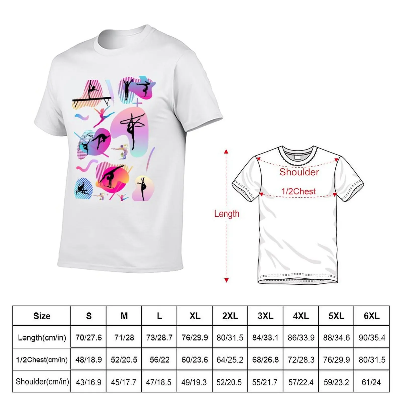 Gymnastics T-Shirt man t shirt vintage men graphic t shirts