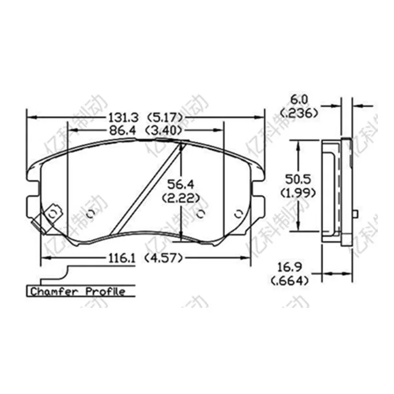 Front Brake Pads-01006 Are Suitable For Sixi X7/Big Tiger Edi/G01 F/Reach S513/Landwind X2 Auto Parts Brake Pads