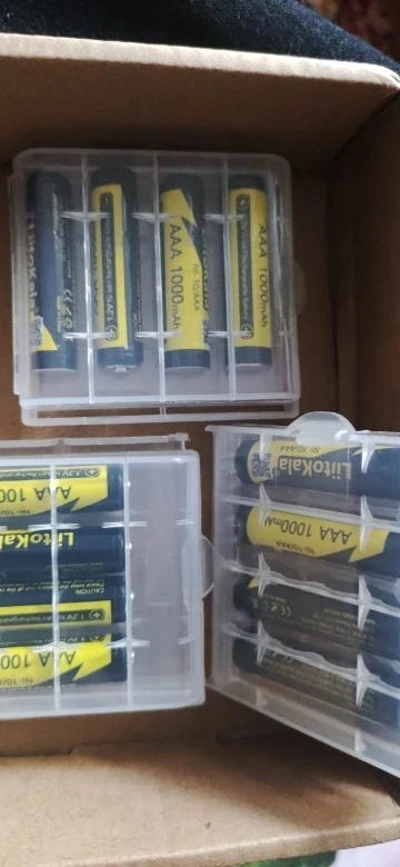 

1.5V AA 3400mWh + AAA 800mWh Rechargeable Lithium Battery Set with USB-C Fast Charging Type C Cable air transport