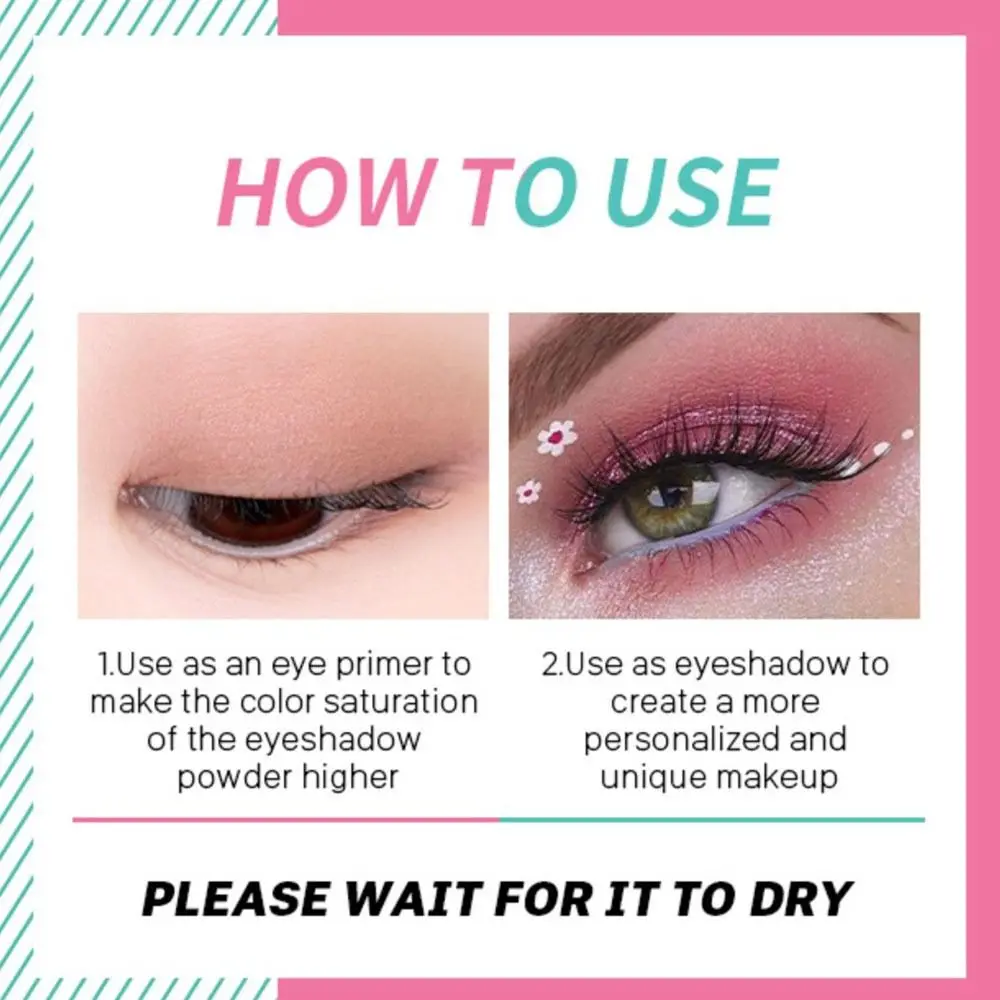 6 kolorów kosmetyczne damskie przybory do makijażu DIY Eyeshadow podkład krem korektor do oczu makijaż oczu baza podkład w płynie cień do powiek w płynie