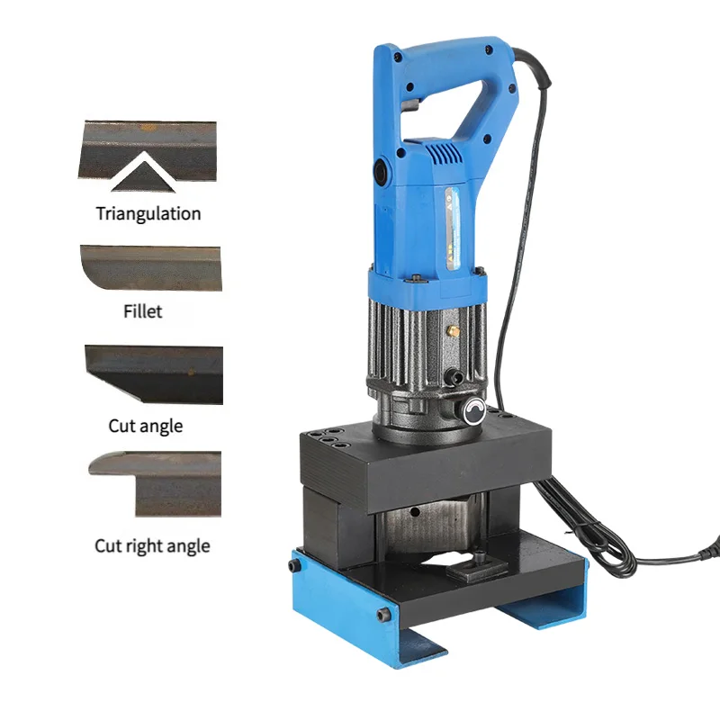 Qwinn Electric Hydraulic Angle Steel Cutting Machine Electric Angle Steel Cutter Four In One Portable Angle Iron Quick Cutter