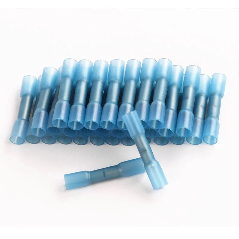20/50 Stück Schrumpfverbinder, isolierte wasserdichte Crimpklemmen, Dichtungsstoß, elektrischer Drahtverbinder, 22–18 AWG