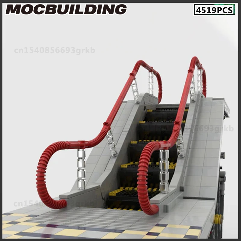 MOC Building Block Motorized Escalator DIY Brick Model Children\'s Toys Birthday Present Christmas Gifts Collection Assemble Game