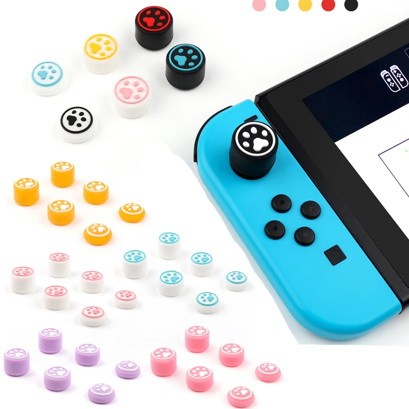 Gamepad Cat paw, Thumb Stick, cubierta Extra alta para Nintendo Switch, NS Lite, oled, Joy-con